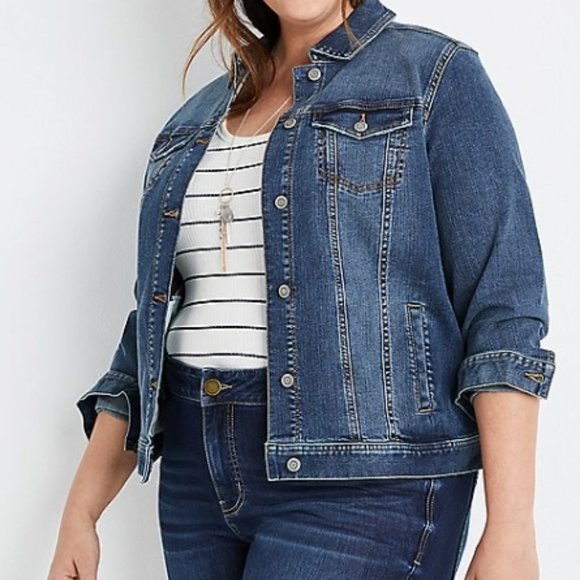 Maurice's Plus Size Denim Jacket Brand New - Picture 1 of 3